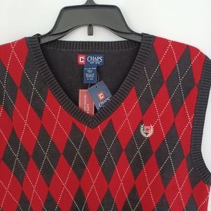 Chaps by Ralph Lauren argyle vest NWT New